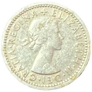 1954 SIXPENCE BRIDAL LUCKY MONEY SHOE